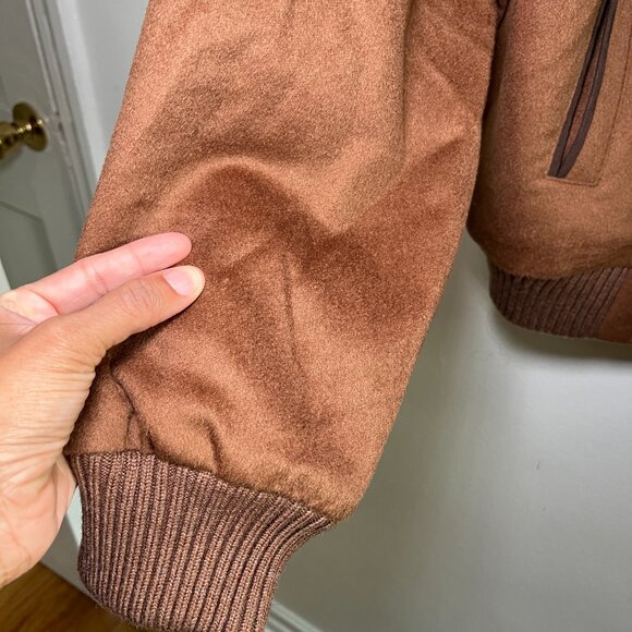 Peter Millar Men's Full Zip Bomber Wool Jacket Size XXL - Note all minor flaws - Picture 12 of 14